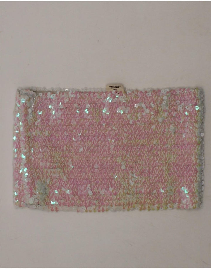 URBAN OUTFITTERS Womens Stretch Strapless Sequin Crop Top UK 8 Small Pink Vintage Urban Outfitters and Second-Hand Urban Outfitters from Messina Hembry 