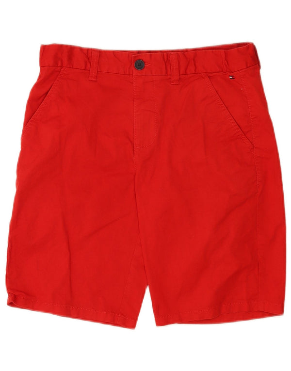 Tommy Hilfiger Boys Chino Shorts 15-16 år W28 Rød Bomuld