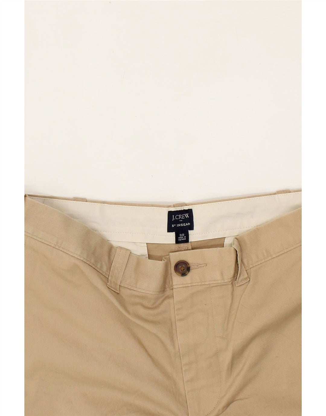 J. CREW Womens Chino Shorts W30 Medium Beige Cotton Vintage J. Crew and Second-Hand J. Crew from Messina Hembry 