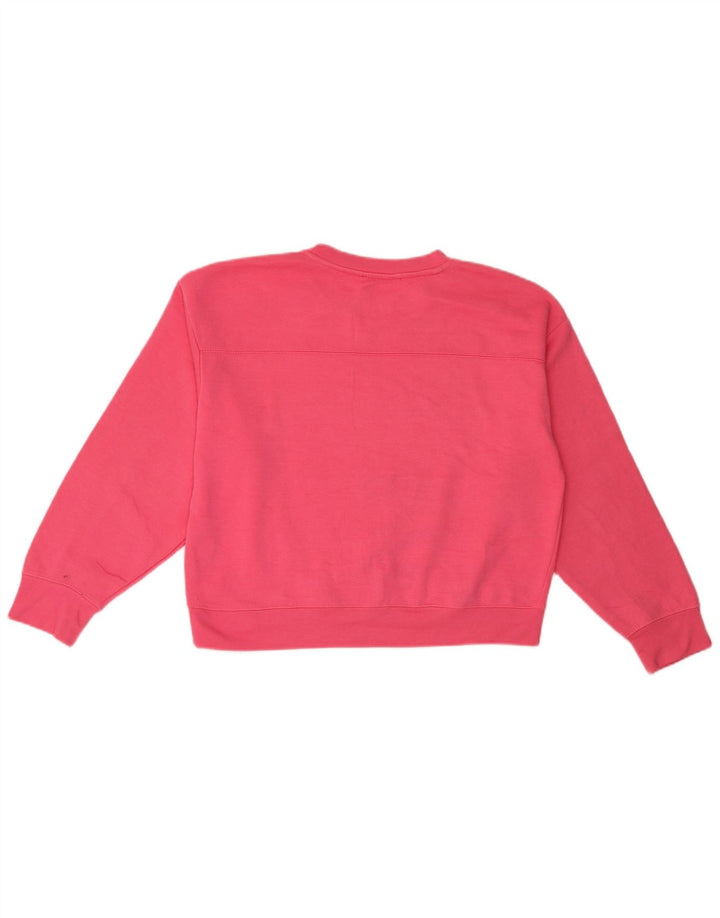 Zara Sweatshirt Jumper UK 14 Medium Pink Polyester