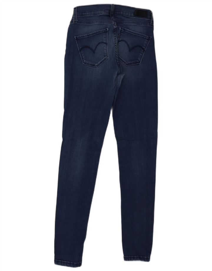 Levi's Skinny Jeans til kvinder W25 L30 Marineblå bomuld