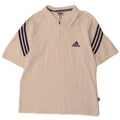 Adidas Polo Shirt til mænd UK 40/42 Medium White Bomuld