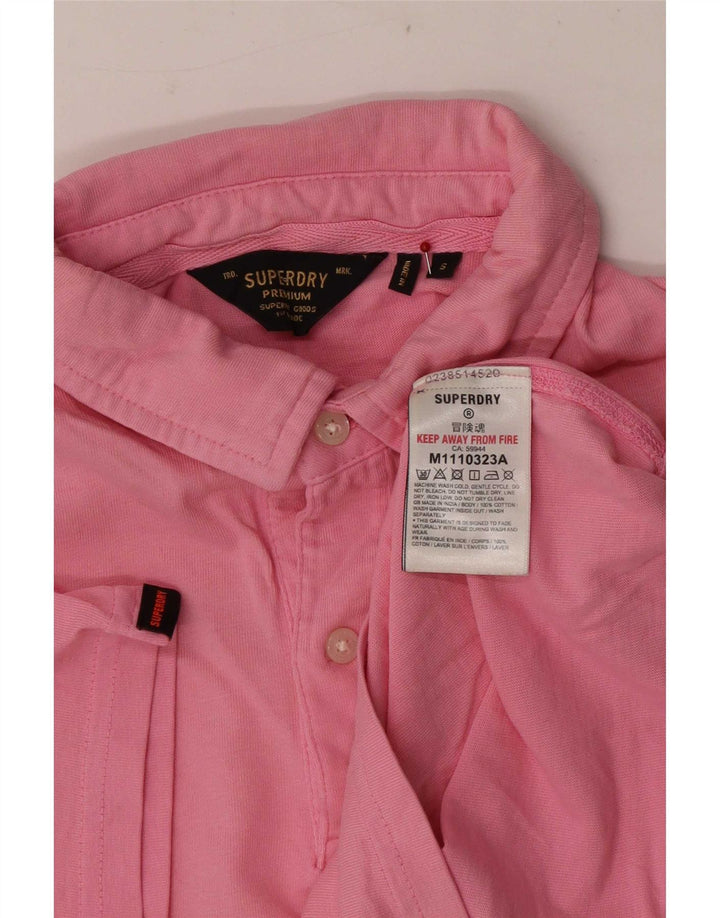 Superdry Polo Shirt til mænd Lille Pink Bomuld