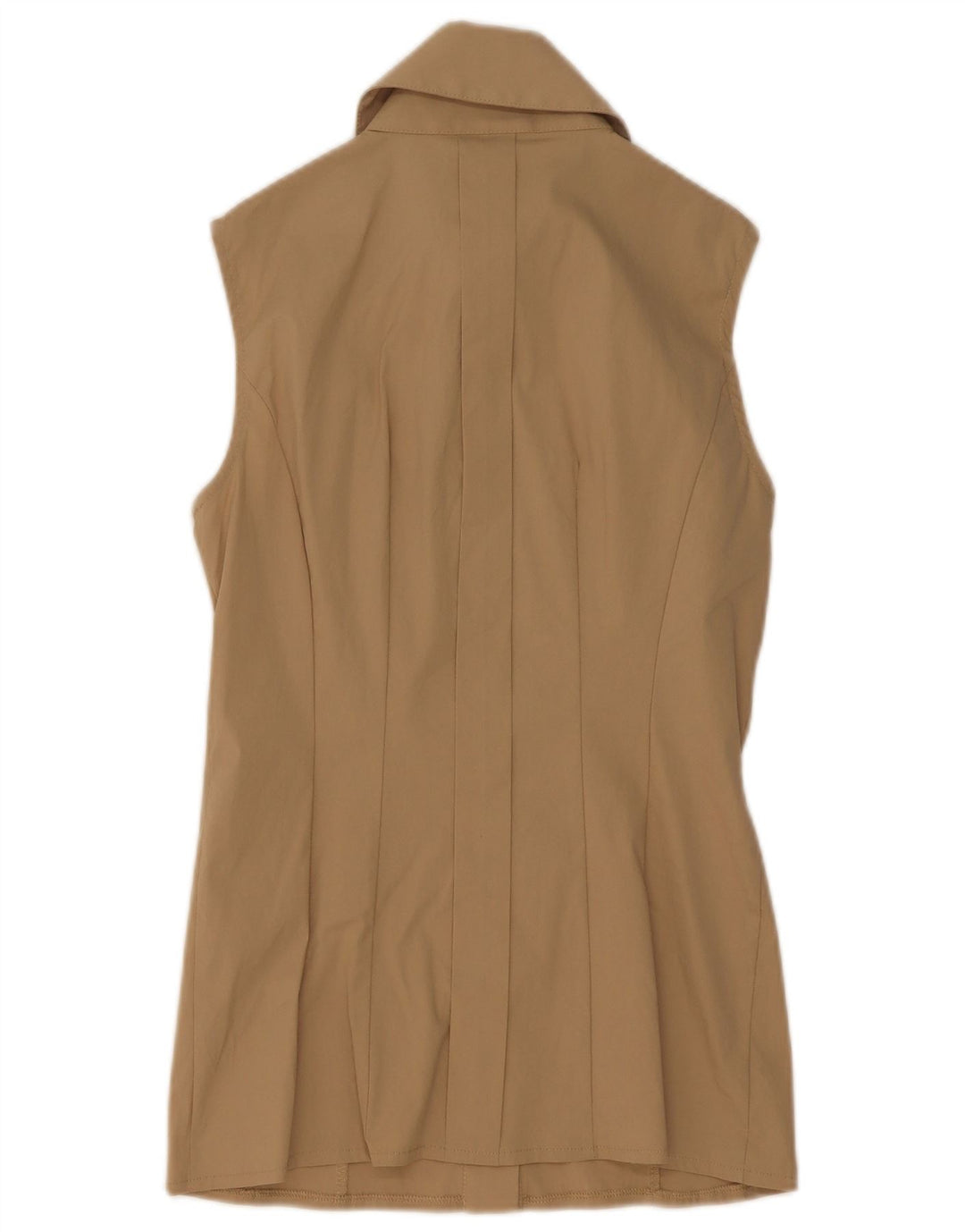 Elisabetta Franchi Dame Flæse Front Shirt Bluse IT 42 Medium Beige