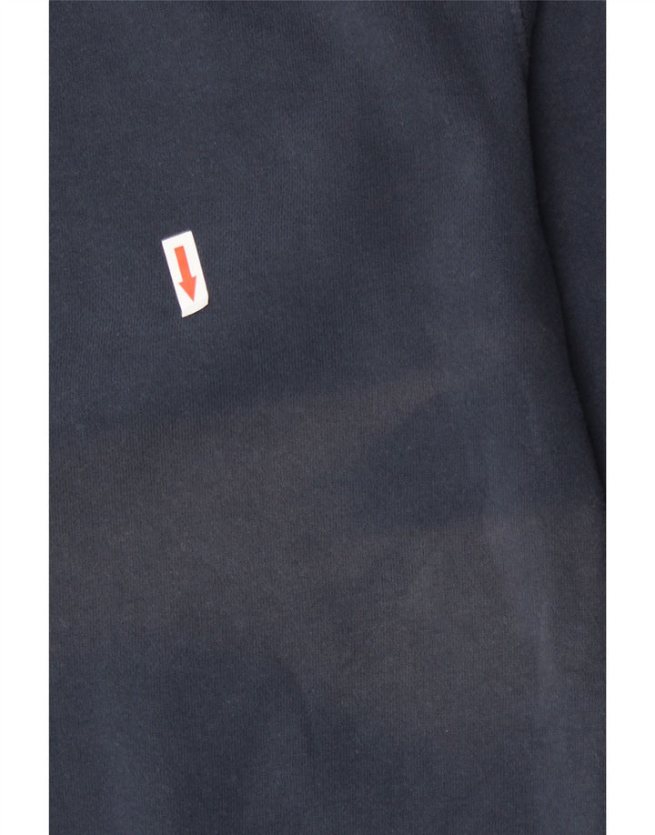 Ellesse Dame Oversized Grafisk Sweatshirt Jumper UK 8 Small Navy Blue