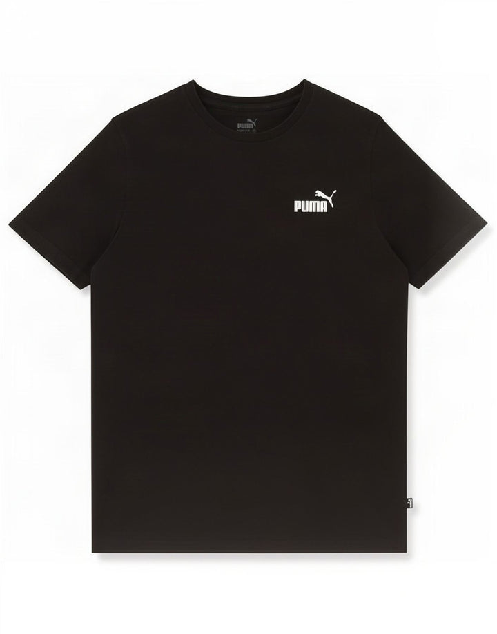 Puma Herre T-Shirt Top Medium Sort Bomuld