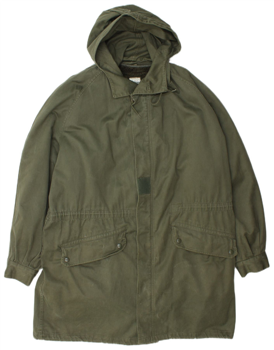 Vintage Herre Hooded Parka Jacket UK 40 Large Green