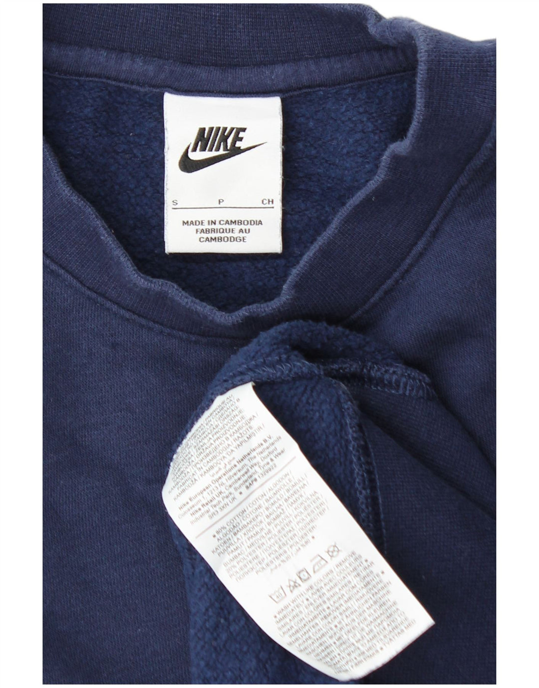 NIKE Sweatshirt til mænd, lille marineblå bomuld