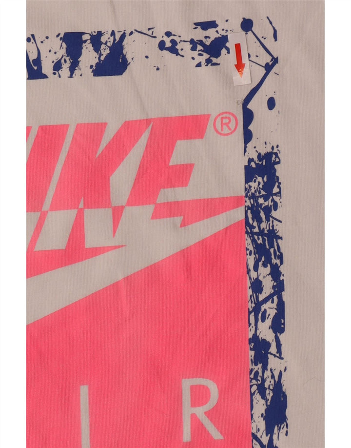 Nike grafisk T-shirt top til mænd 2XL hvid bomuld
