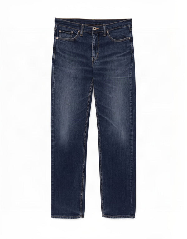 Levi's Herre 514 lige jeans W32 L32 blå bomuld