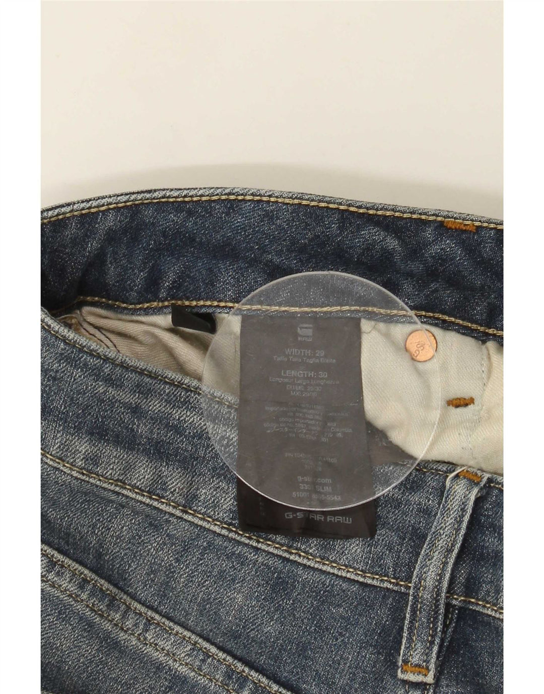 G-Star Slim Jeans til mænd W29 L30 blå bomuld