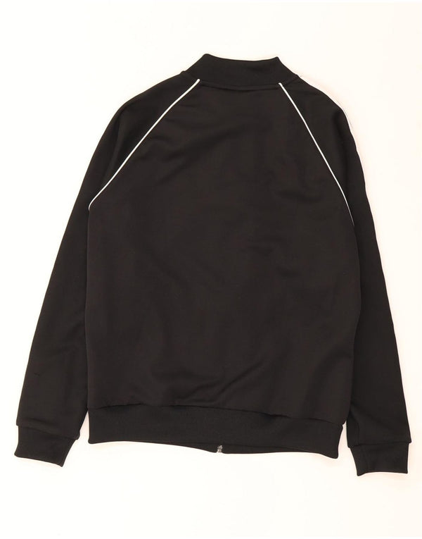Adidas træningsdragt topjakke til kvinder UK 12 Medium Sort Polyester
