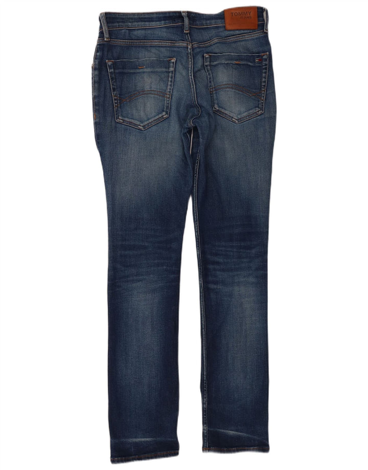 Tommy Hilfiger Herre Slim Jeans W31 L32 Blå Bomuld
