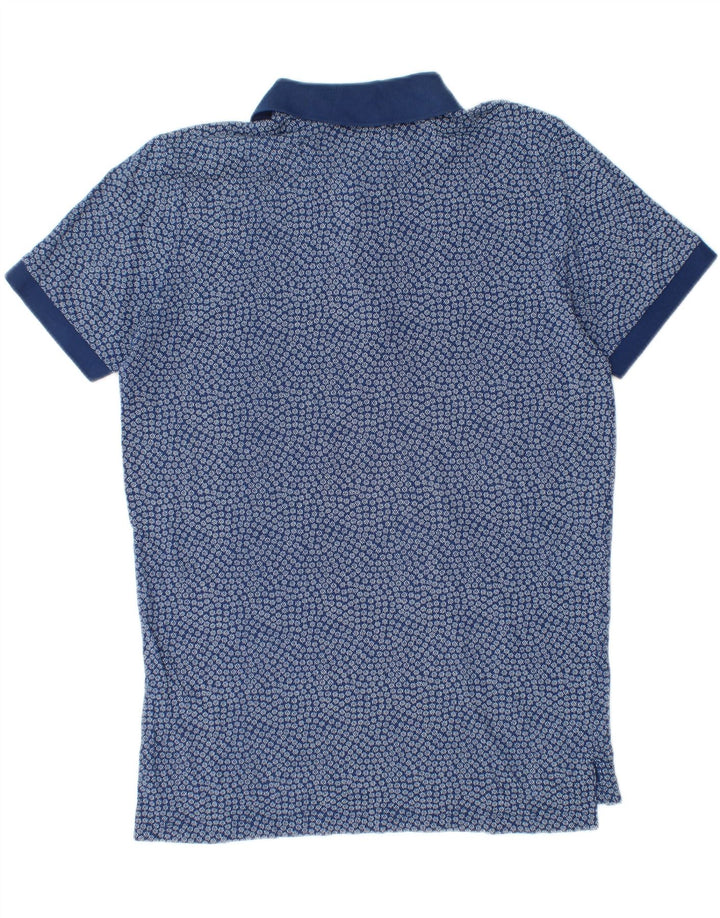 Brooks Brothers herre poloshirt Medium Blue Floral Bomuld