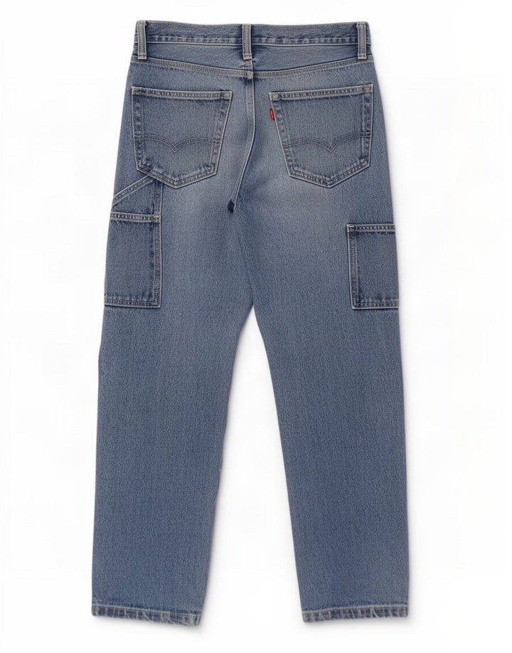 Levi's Herre Cargo Straight Jeans W29 L32 Blå Bomuld