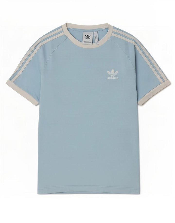 Adidas herre T-shirt top lille blå bomuld