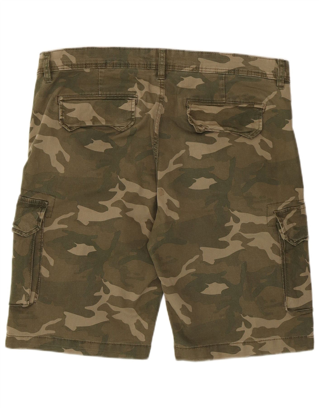 OVS Herre Cargo Shorts W36 Large Khaki Camouflage Cotton Army