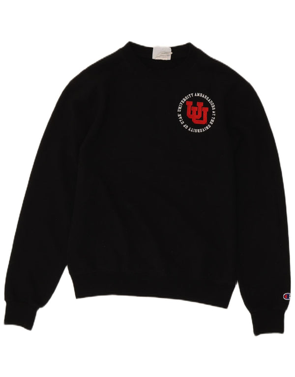 Champion Herre Grafisk Sweatshirt Jumper lille sort bomuld
