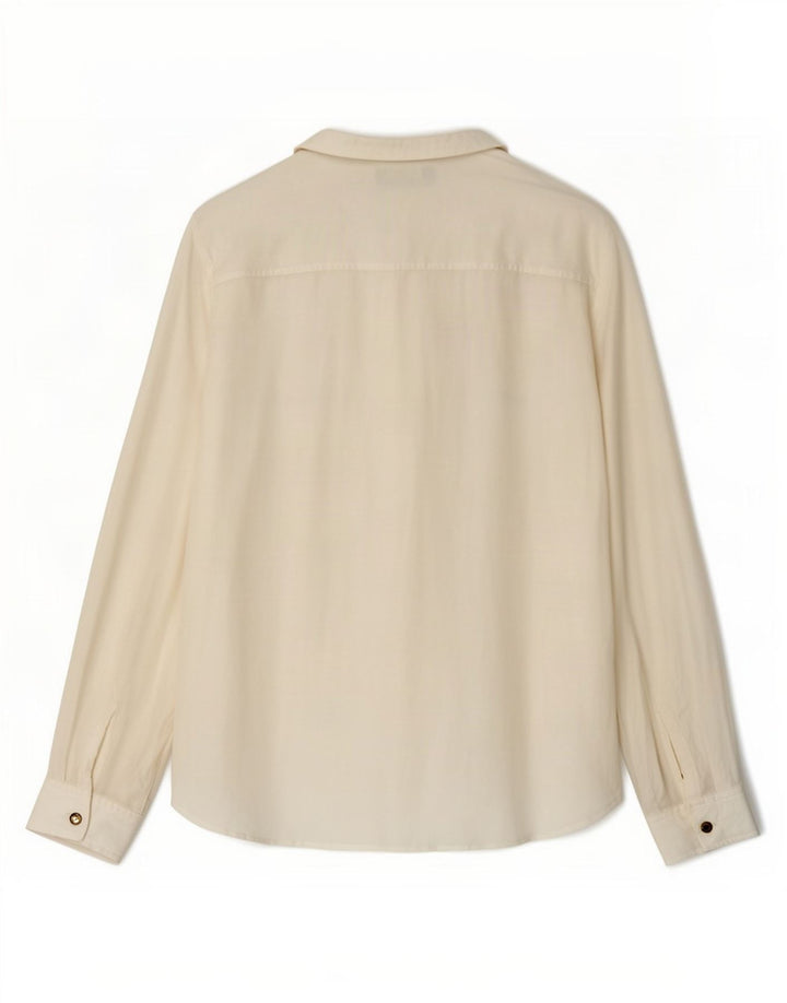 Massimo Dutti Dame Pullover Shirt EU 40 Medium Off White