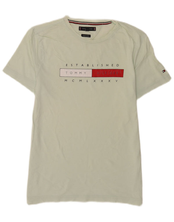 Tommy Hilfiger Mens Graphic T-Shirt Top Medium Green Cotton