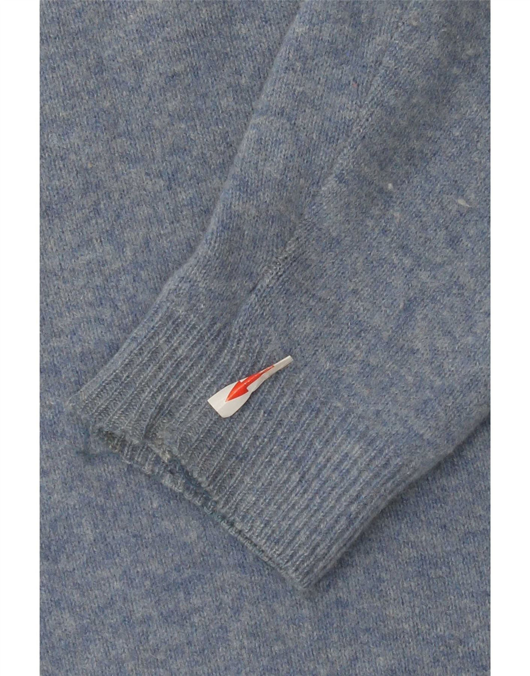 Asics Herre V-hals sweater Stor blå lammeuld