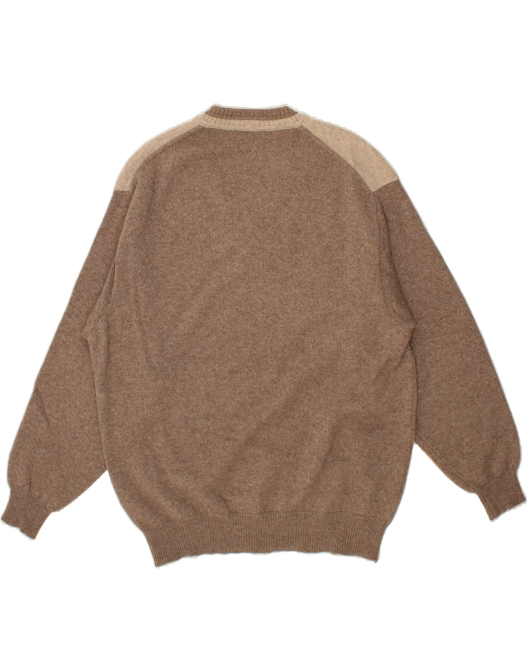 GRAN SASSO Herre V-hals sweater Stor brun Argyle/diamantuld
