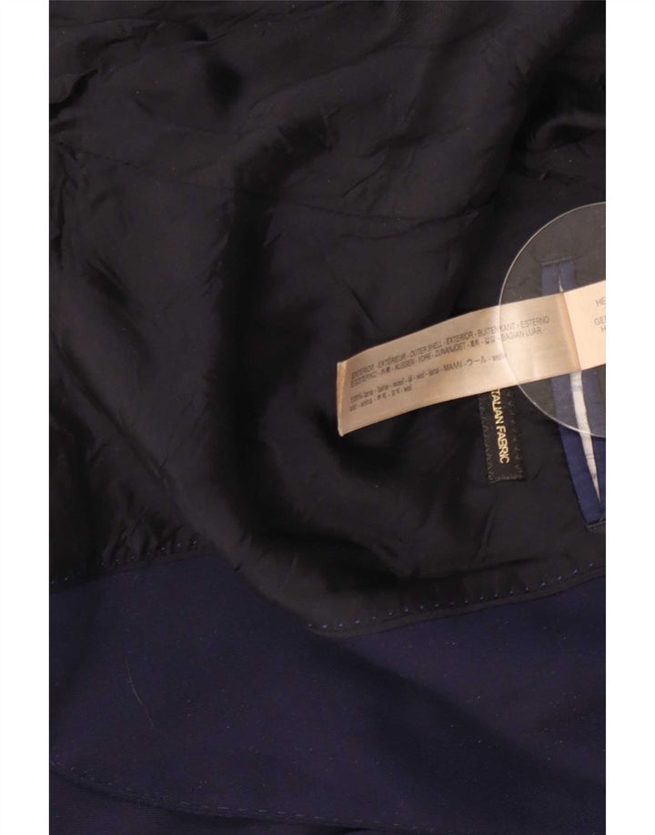 Massimo Dutti Herre 2-knaps blazerjakke EU 54 XL Marineblå Uld