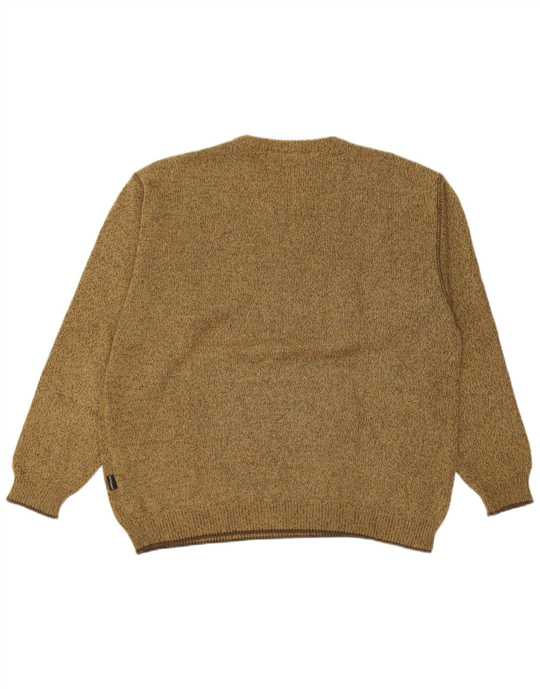 Camel Active Herre V-hals sweater Stor Khaki Flecked Bomuld