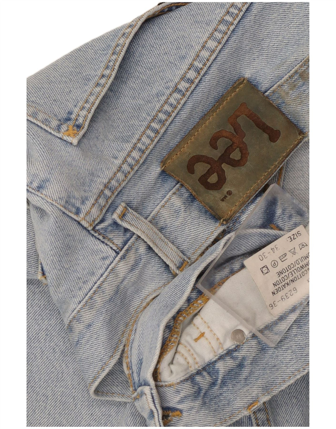 Lee Dame Straight Jeans W34 L26 Blå Bomuld