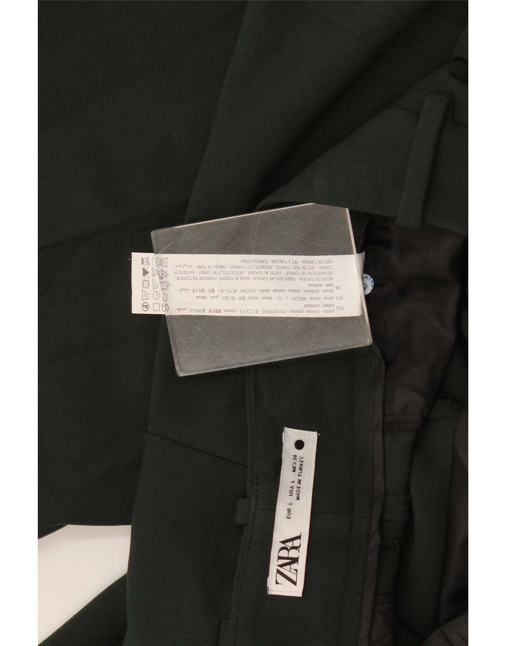 Zara Slim Suit Bukser Large W30 L28 Grøn polyester