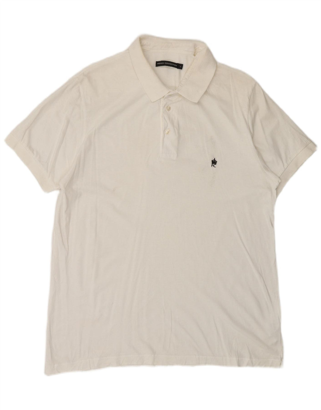 FRANSK FORBINDELSE Herre poloshirt Stor Off White Bomuld