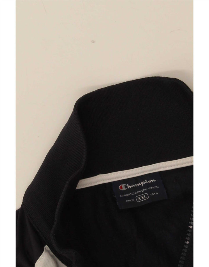 Champion Herre træningsdragt Topjakke 2XL Navy Blue Colourblock