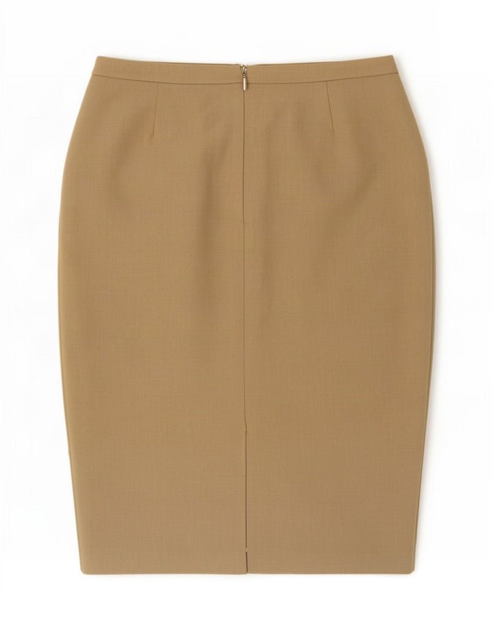 Marks & Spencer Pencil Nederdel til kvinder UK 14 Medium W30 L26 Beige Polyester