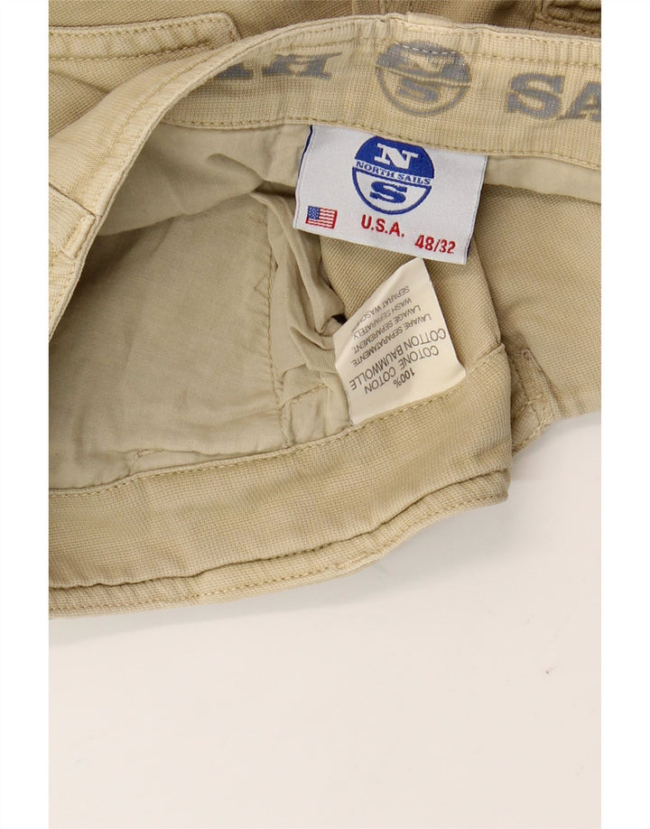 North Sails Herre Cargo Shorts IT 48 Medium W32 Beige Bomuld