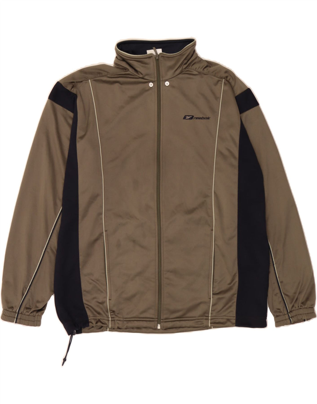 REEBOK Træningsdragt til mænd Topjakke Medium Brun Colourblock Polyester