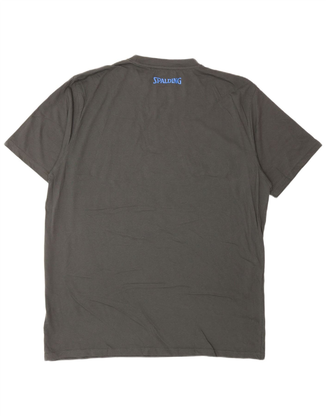 SPALDING Herre Grafisk T-Shirt Top 3XL Grå Bomuld