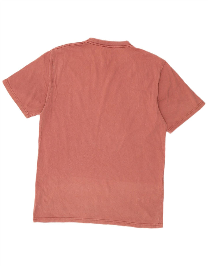 Rip Curl Herre Relaxed Fit T-Shirt Top Lille Pink Bomuld