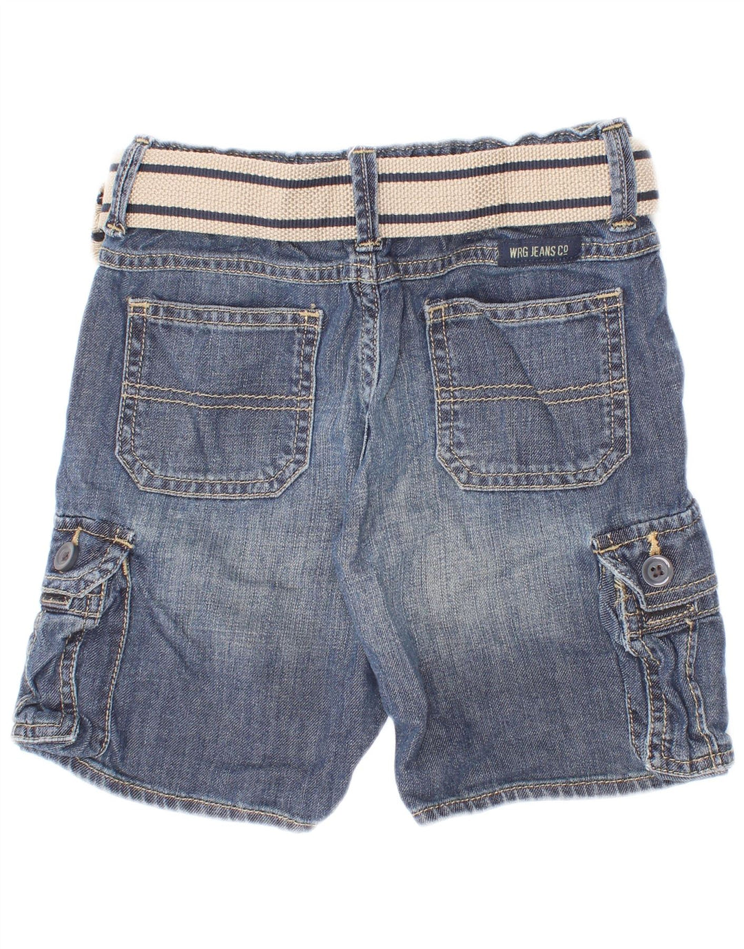 Wrangler Boys Cargo Denim Shorts 3-4 år W22 Blå Bomuld