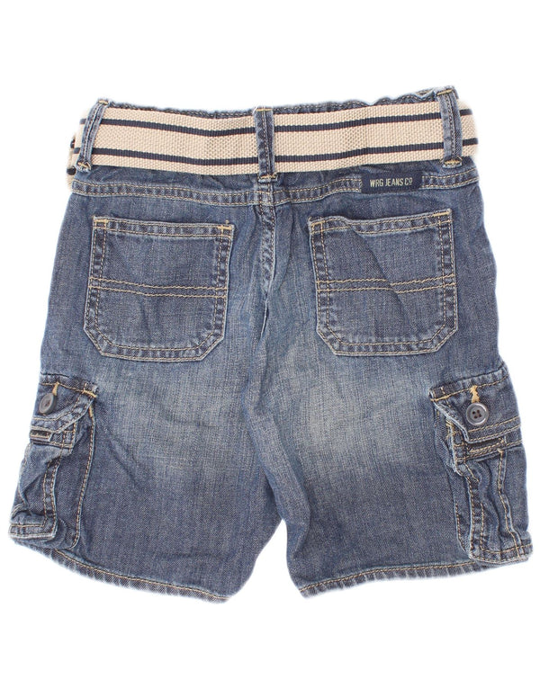 Wrangler Boys Cargo Denim Shorts 3-4 år W22 Blå Bomuld
