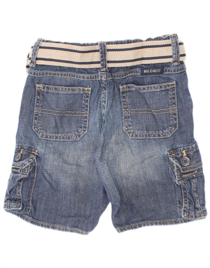 Wrangler Boys Cargo Denim Shorts 3-4 år W22 Blå Bomuld