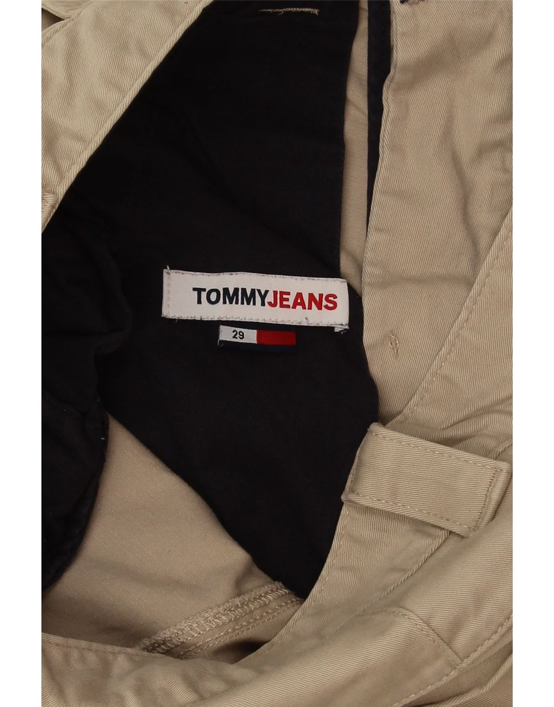 Tommy Hilfiger Herre Chino Shorts W29 Små Beige Bomuld