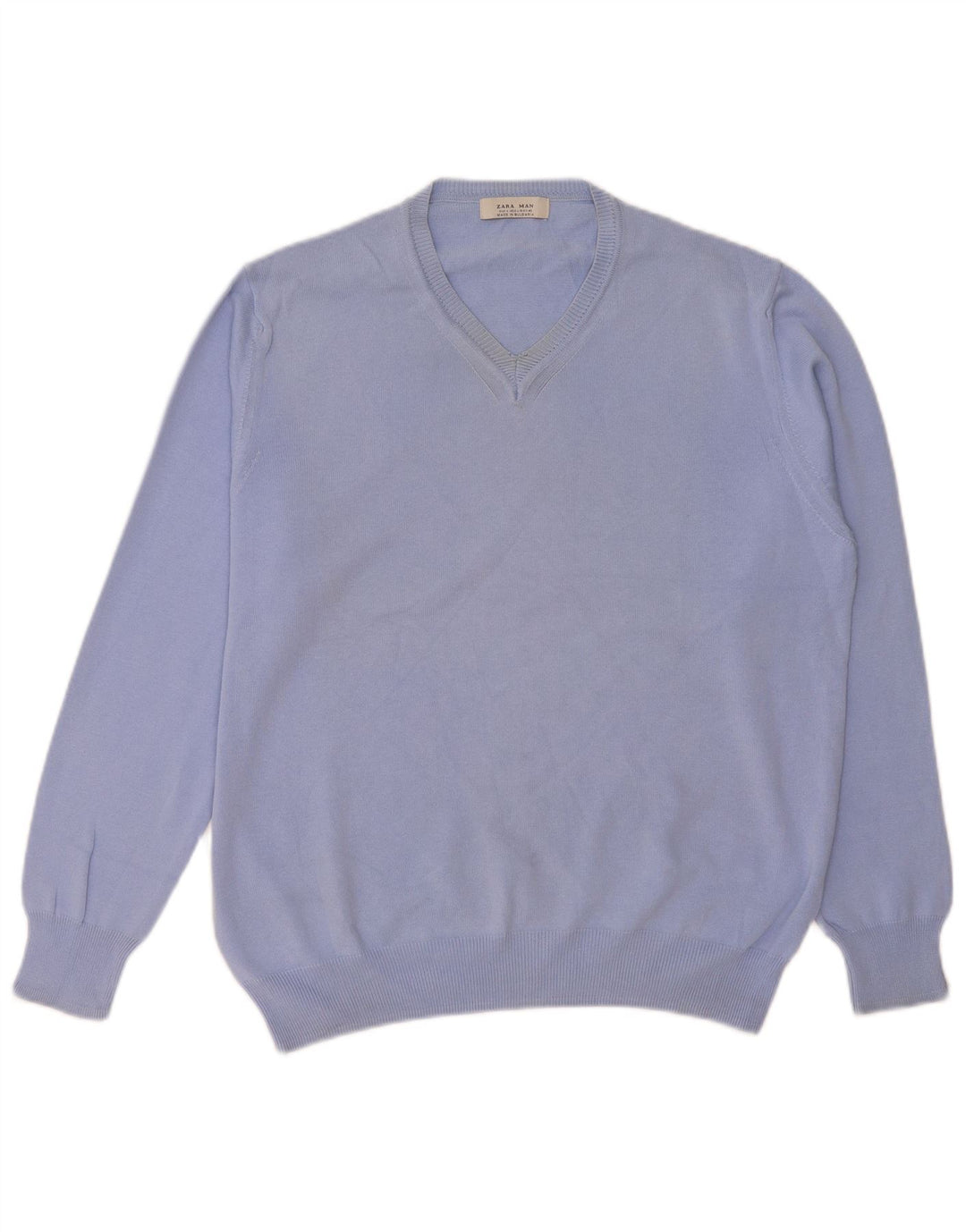 Zara Herre V-hals sweater Stor Blå