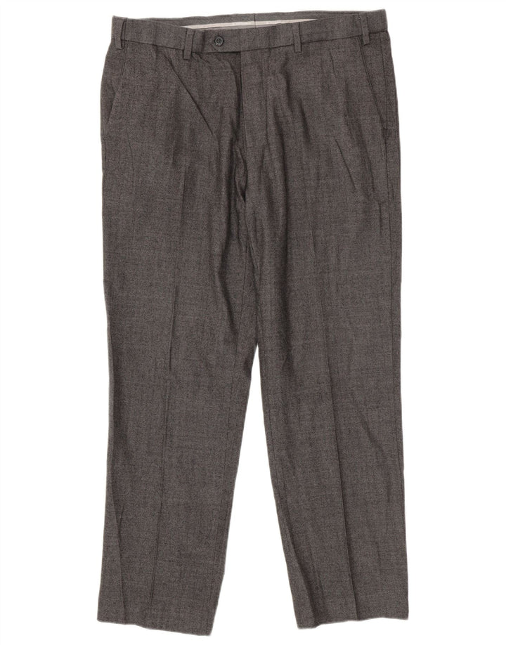 Marks & Spencer Herre Tailored Fit Suit Bukser W36 L31 Grå sildeben