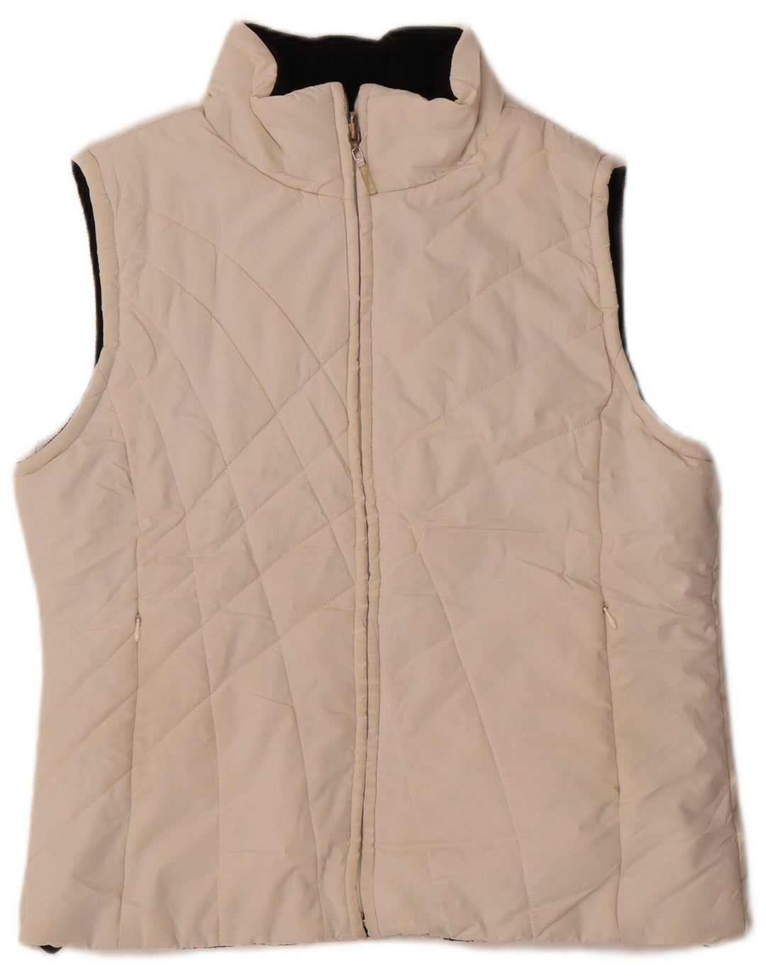 Izod Womens Reversible Polstret Gilet UK 12 Medium White
