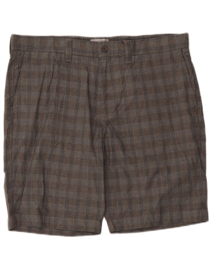 Marks & Spencer Chino Shorts til mænd W36 Large Grey Ternet Bomuld