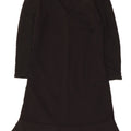 Naf Naf Dame 3/4 ærmet basiskjole UK 8 Small Black Viscose