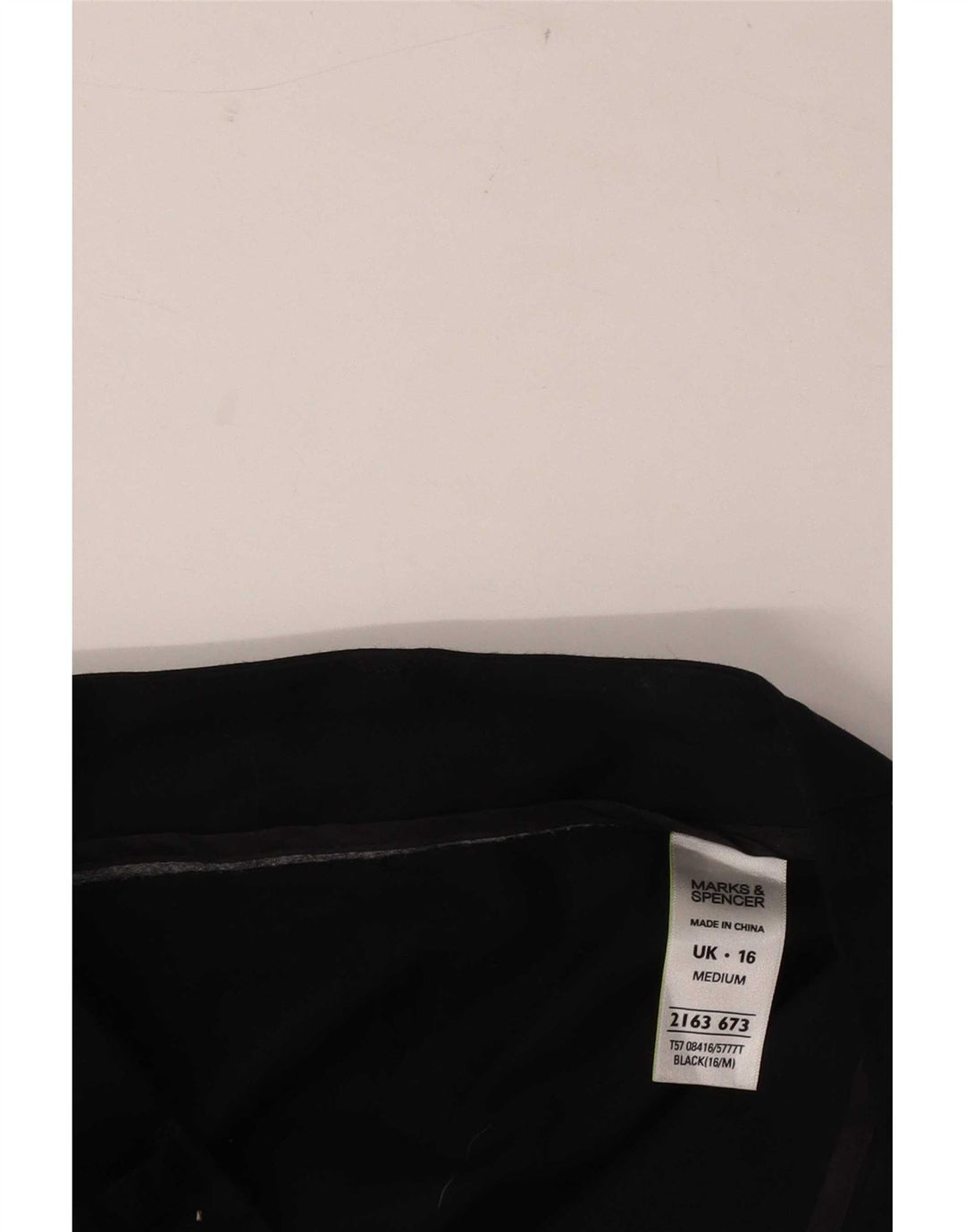 Marks & Spencer Dame Bootcut Casual Bukser UK 16 Large W38 L30 Black
