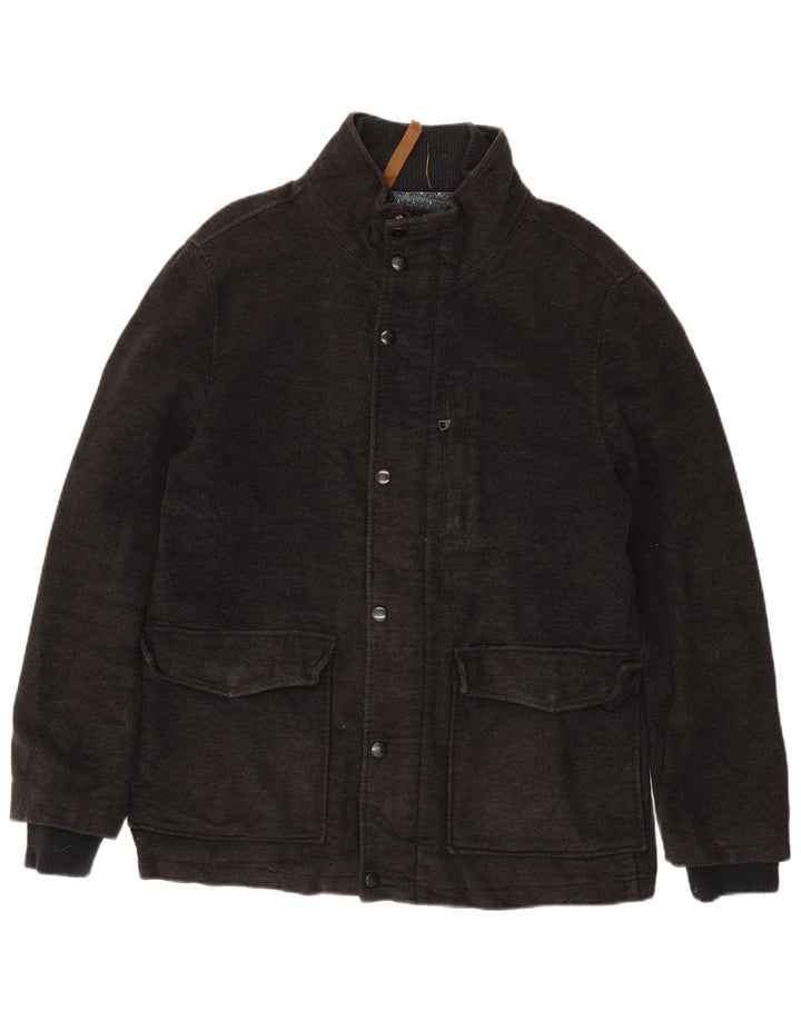 Marks & Spencer Herre Windbreaker Jacket UK 38 Medium Grey Bomuld