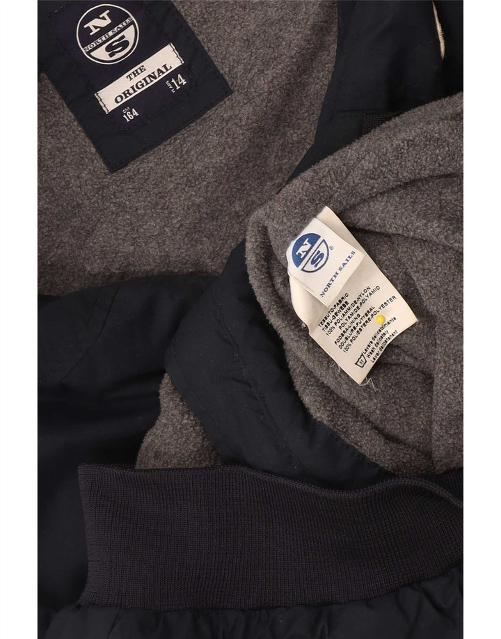 North Sails Boys Bomber Jacket 13-14 År Navy Blue Polyamid