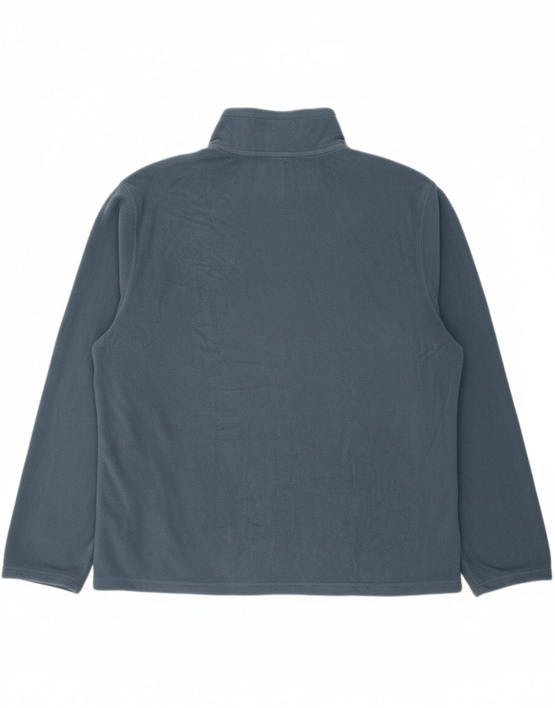 EDDIE BAUER Mens Loose Fit Zip Neck Fleece Jumper 2XL Blue Polyester Vintage Eddie Bauer and Second-Hand Eddie Bauer from Messina Hembry 